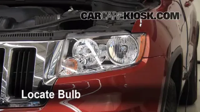 2011 Jeep Grand Cherokee Laredo 3.6L V6 Éclairage Feux de croisement (remplacer l'ampoule)